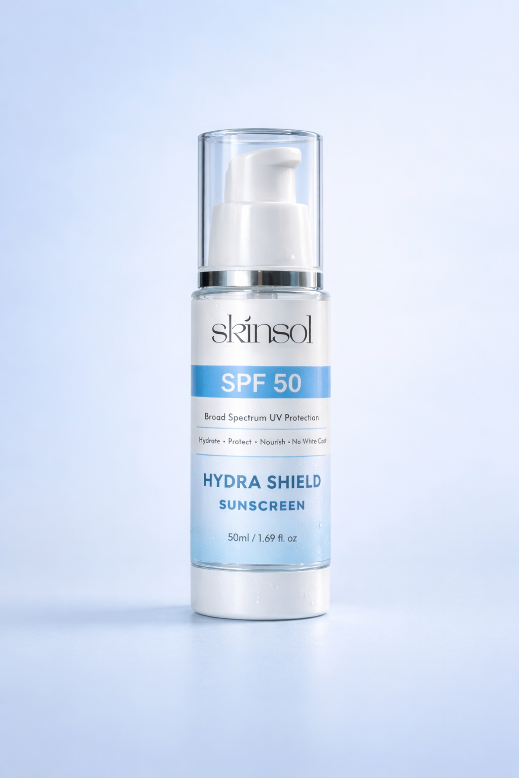 HydraShield SPF 50 – Lightweight Daily Sunscreen (50ml)