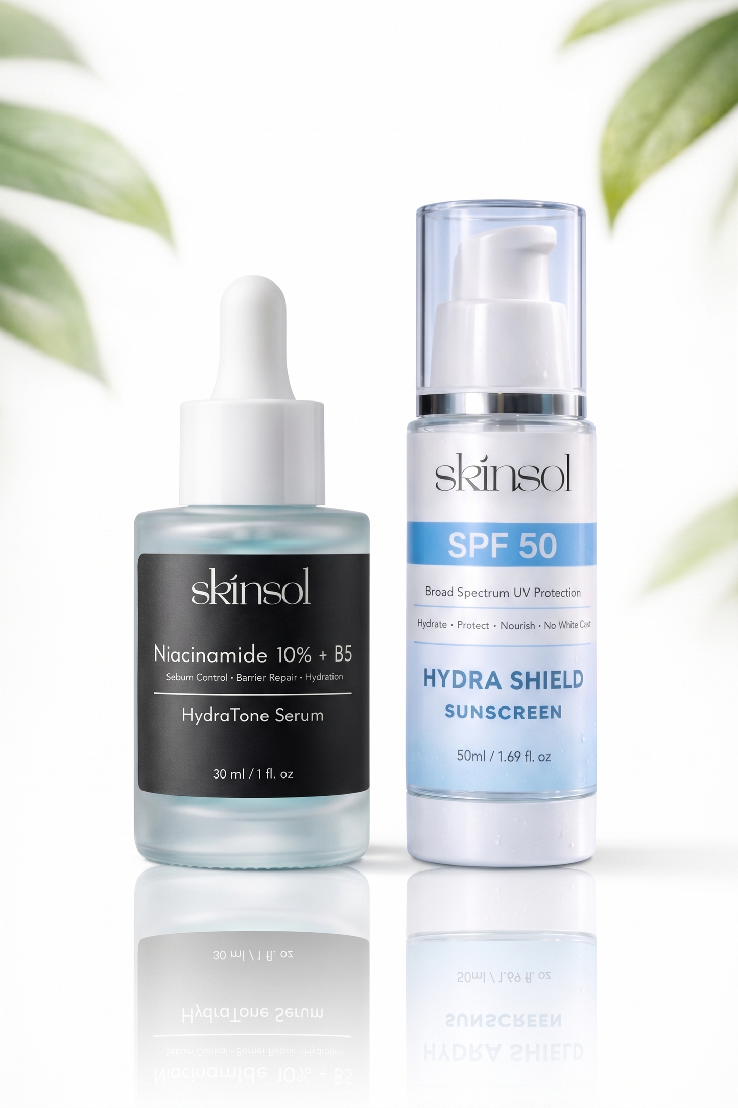 (Skin Protection Set) HydraTone Serum + HydraShield Sunscreen SPF 50